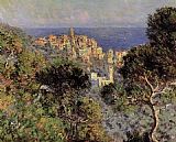 View Canvas Paintings - View of Bordighera